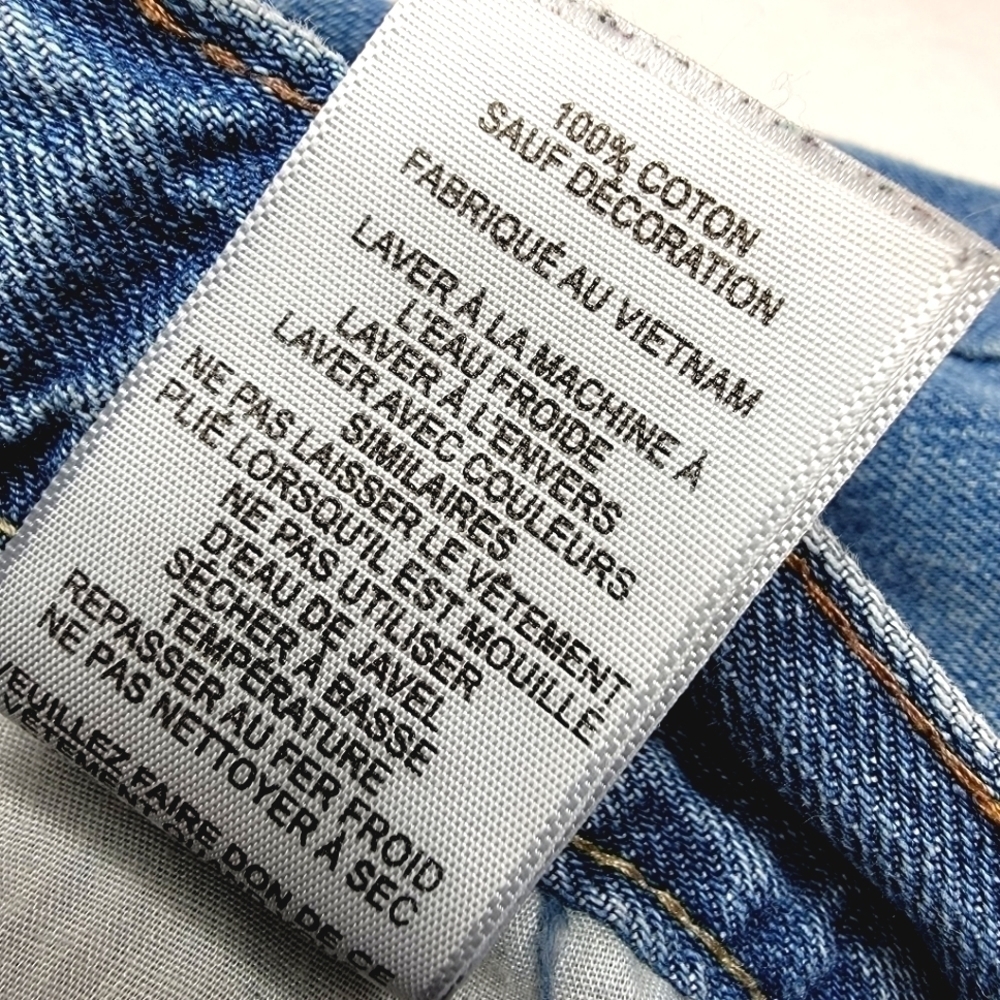 Levi's Red Tag 550 Boy's 9H Modified Denim Jean Shorts with Fringe Aesthetic - Picture 8 of 16